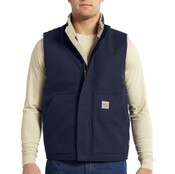 Carhartt Men's FR Mock Neck Vest in Dark Navy